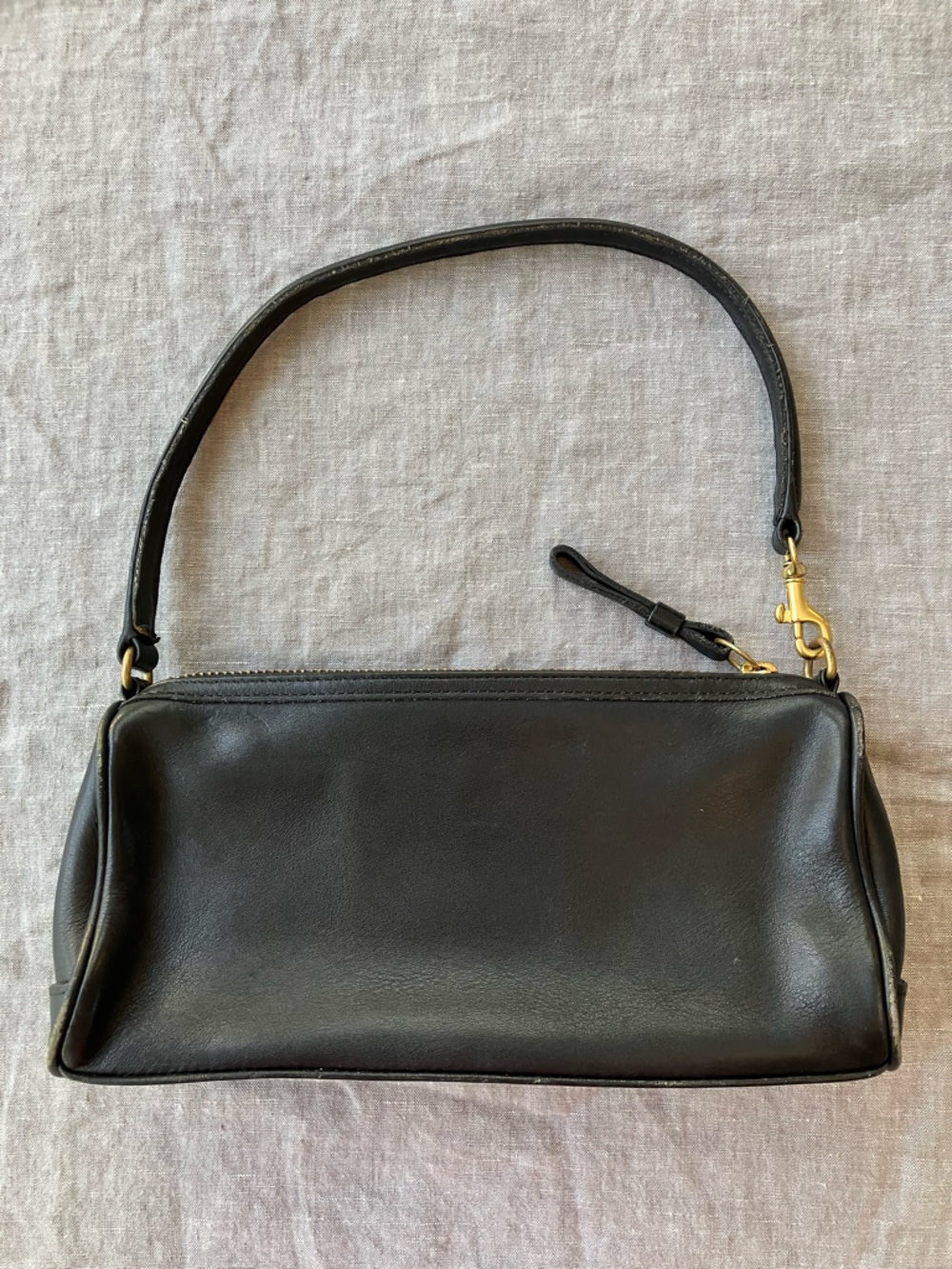 Vintage Y2K Coach Demi Baguette Purse in Black Leather - Picture 2 of 7